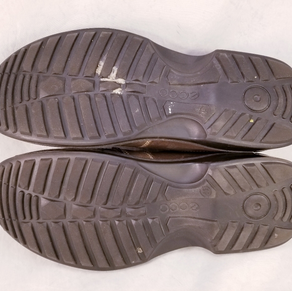 ECCO FUSION SEAWALKER MEN BROWN LEATHER OXFORDS LACES SHOES SIZE 45/11 - Picture 6 of 11